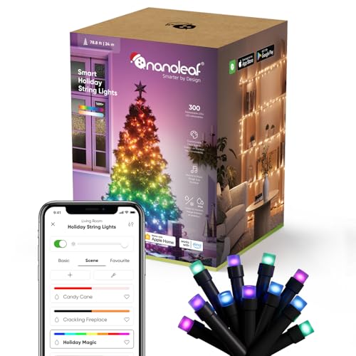 Nanoleaf 24M Smart Holiday Str...Apple Google Home), Room Decor - down 33.35% (£31.58) to £63.12 from £94.70