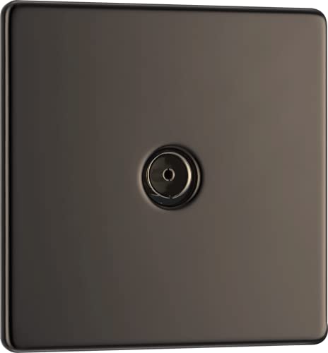 BG Electrical Screwless Flat P... Co-Axial Socket, Black Nickel - down 60.94% (£6.24) to £4.00 from £10.24
