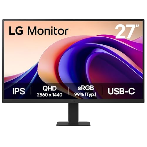 LG Monitor 27U631A - QHD 1440p...Mode, USB-C, HDMI, Matte Black - down 10.09% (£14.02) to £124.98 from £139.00