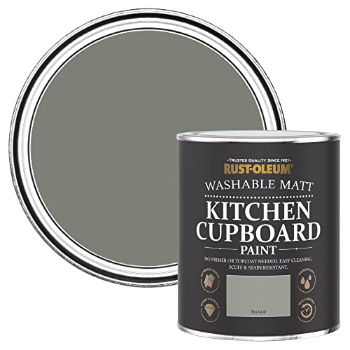 Rust-Oleum Light Green Kitchen...n Matt Finish - Tea Leaf 750ml - down 30.81% (£8.01) to £17.99 from £26.00