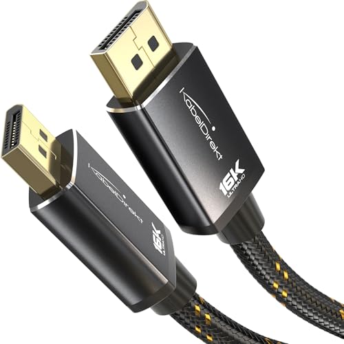 KabelDirekt – DisplayPort 2.1/...o 16K@60Hz, 8K@120Hz, 4K@240Hz - down 44.12% (£5.29) to £6.70 from £11.99