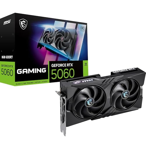 MSI GeForce RTX 5060 8G GAMING... - HDMI 2.1b, DisplayPort 2.1b - down 28.37% (£99.02) to £249.98 from £349.00