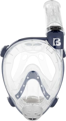 Cressi Full Face Snorkel Mask ...ipment - Clear/Blue Navy - S/M - down 25.00% (£20.00) to £59.99 from £79.99