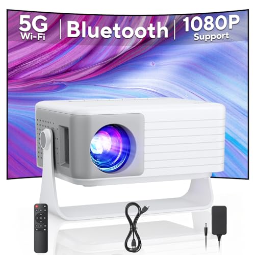 AKIYO Mini Projector, WiFi Blu...r with Tripod, Phone Projector - down 24.32% (£19.45) to £60.54 from £79.99