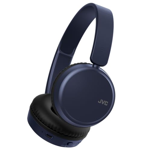 JVC HA-Z37W-A Bluetooth on-ear headphones, deep bass, Blue - down 42.52% (£17.01) to £22.99 from £40.00