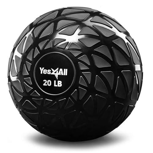 Yes4All TDH7 Slam Balls 4.5 – ...g (Black) – 9kg, Dynamic Black - down 36.67% (£12.43) to £21.47 from £33.90