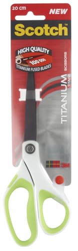 Scotch Titanium Scissors, Green, 1 per Pack, 20 cm - down 14.96% (£0.86) to £4.89 from £5.75