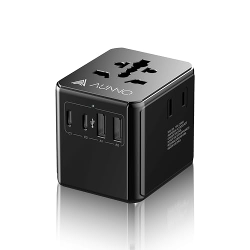 AUNNO Universal Travel Adapter...g Adaptor for EU USA Australia - down 39.21% (£7.67) to £11.89 from £19.56