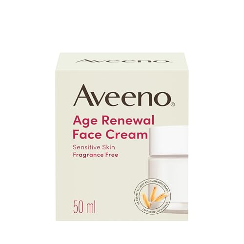 Aveeno Age Renewal Face Cream for Sensitive Skin (1 x 50ml) - down 42.36% (£7.35) to £10.00 from £17.35