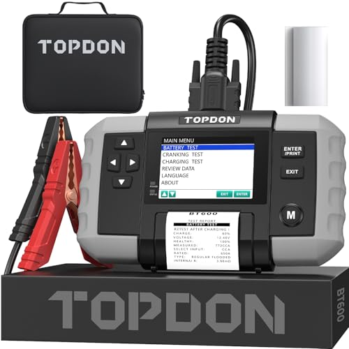 TOPDON BT600 Car Battery Teste...3.5" Color Screen with Printer - down 18.75% (£30.00) to £129.99 from £159.99