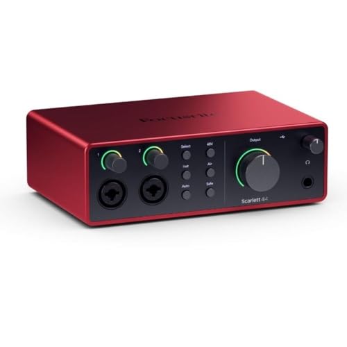 Focusrite Scarlett 4i4 4th Gen...he Software You Need to Record - down 17.64% (£39.70) to £185.30 from £225.00