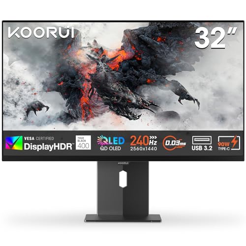 KOORUI S3241XO 32 Inch 4K Gami...I/DP, Low Blue Light, 99% SRGB - down 41.57% (£249.00) to £349.99 from £598.99