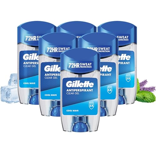Gillette Cool Wave Antiperspirant Clear Gel Stick 70ml - down 14.53% (£2.55) to £15.00 from £17.55