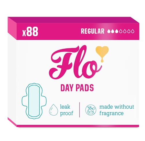 Flo - Day Menstrual Pads (88 P...t Based - Vegan & Cruelty Free - down 15.89% (£3.02) to £15.99 from £19.01