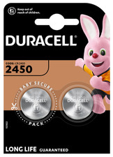 2x Duracell CR2450 3V Lithium Coin Cell Battery 2450 DL2450 Longest Expiry UK