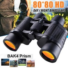 10000M 80X80 HD Military Zoom Binoculars Day Army Optics Hunting Camping Driving