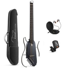 DONNER HUSH™ I Travel Acoustic Electric Portable Guitar Quiet Practice +Earphone