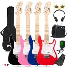 GigKit Junior Electric Guitar Set with Small Amplifier and Tuner- 1/4 Kids Size