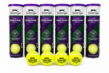 Slazenger Wimbledon Tennis Balls 24 Pack 6 x 4 Ball Cans - Official Championship