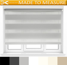 Made To Measure Day & Night Roller Blinds Zebra Effect -  Up to 180cm x 210cm