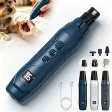 16 Speed Quiet Dog Nail Grinder LED Display USB Rechargeable Pet Nail Trimmer
