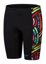 Speedo Boys Digital Placement Jammer Swim Short / Black Green / RRP £22