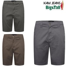 KAM Mens Cotton Shorts, Perfect for Summer Shorts for Big & Tall Men, 40W-60W