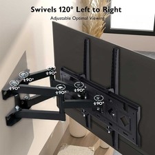 TV Wall Mount Bracket Swivel Tilt 40 42 50 55 60 70 75 80 Inch UK LED LCD Screen