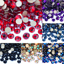 8 big 8 Small Flatback Diamond Gmes non hotfix Glass rhinestones For Nail Art