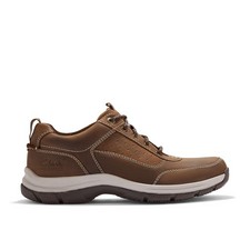 Clarks Mens Spypath Ox Beeswax Leather Trainers,Walking