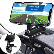 360° Clamp Dashboard Mobile In-Car Phone Holder Mount Stand Cradle GPS Universal