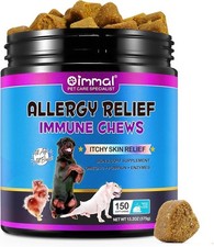 Oimmal Dog Allergy Relief Immune Chews 150 Soft Chews EXP 09/2026