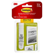 Command Large Christmas Picture Hanging Strips 12 Sets