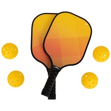 Trespass Outdoor Indoor 4 Balls 2 Paddles Carry Bag Pickleball Game Set - Morty