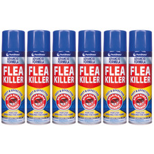6X Flea Spray Killer Aerosol Household Animal Flea Dog Tick Protection 200ml
