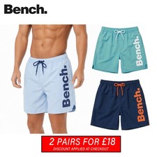 2prs for £18 - Bench Tahiti Mens Lined Shorts  Holiday Beach Pool  > RRP £69.98