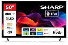 Sharp 50HM5045K 4K Ultra HD TiVo Freely QLED Frameless 50'' Smart TV - Black A