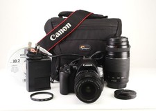 Canon EOS 250D DSLR & 18-55mm & 75-300 Dual Kit Refurbished +12 Month Guarantee