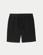 Marks & Spencer Mens Cotton Pyjama Bottoms in Black - M&S