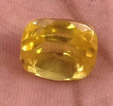 Amazing Natural Yellow Sapphire 12+ Ct Certified Oval Cut Loose Gemstone 6SHE