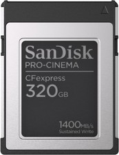 SanDisk PRO-CINEMA 320GB Cfexpress Card Type B, Flawless 8K video capture
