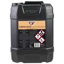 Bartoline Light Brown Creocote Oil-Based Timber Treatment For Exterior Wood 20L