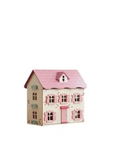 George Home Pink & Purple Dolls House Large Wooden Dolls House Girls Toy