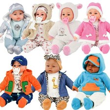 BiBi Doll 18" Soft Bodied Interactive Baby Doll OR 2 Pack Doll Clothes Set Toy