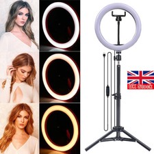 12" LED Ring Light with Tripod Stand Phone Mount for YouTube Makeup Video Live