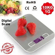 10kg Digital Kitchen Scales LCD Food Weight Balance Postal Electronic Scale UK
