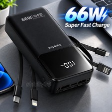 Power Bank 20000 mah 66W Portable Fast Charger External Battery for Mobile Phone