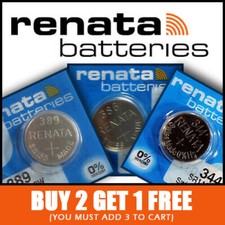 Renata Watch Batteries 315 317 321 364 371 377 379 394 395 399 1.5v 3v Battery