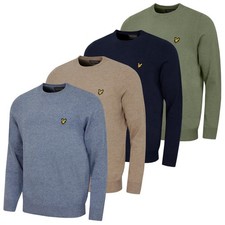 Lyle & Scott Mens Lambswool Blend Crew Neck Jumper Golf Sweater 56% OFF RRP