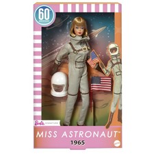 Barbie Miss Astronaut Doll Collectible with Silver Suit, Space Boots & Helmet Ac